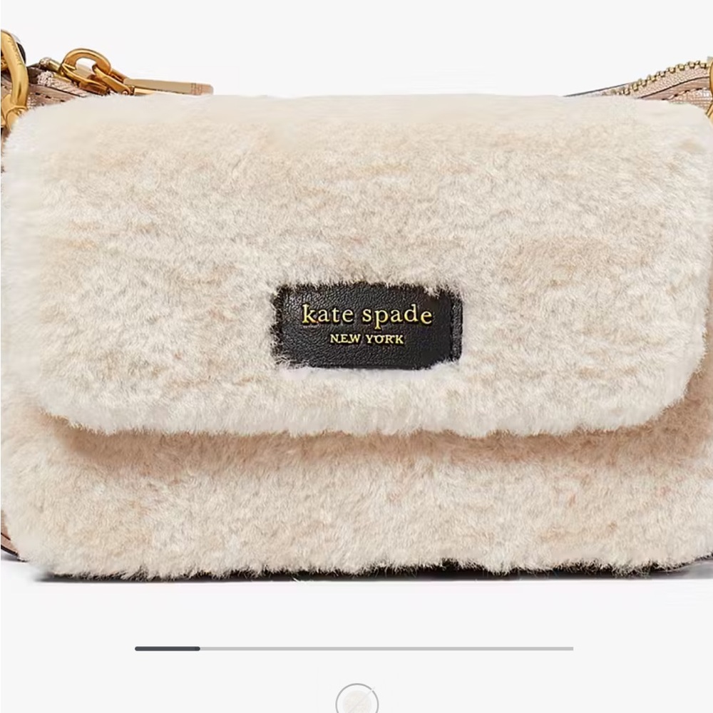 SOLD OUT Kate spade Double Up Faux Shearling Crossbody

Brand new, never used